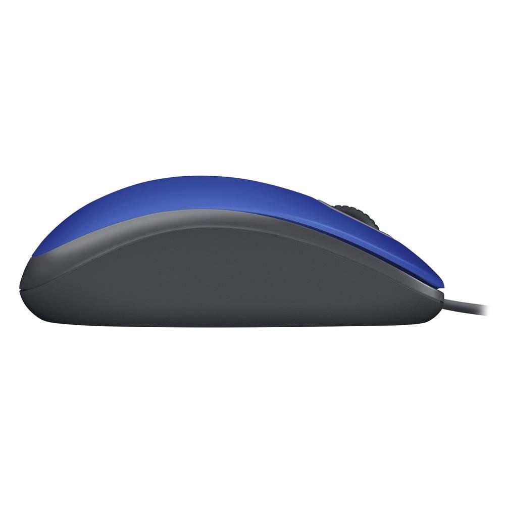 Mouse com fio USB M110 Azul com Clique Silencioso - Logitech - Imagem 2