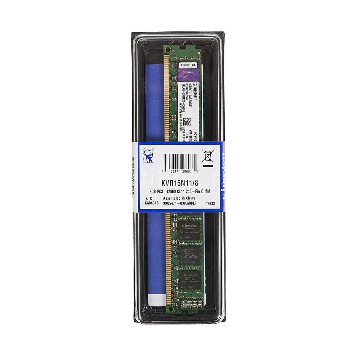 Memória DDR3 8GB 1600Mhz para Desktop - Kingston - Imagem 2