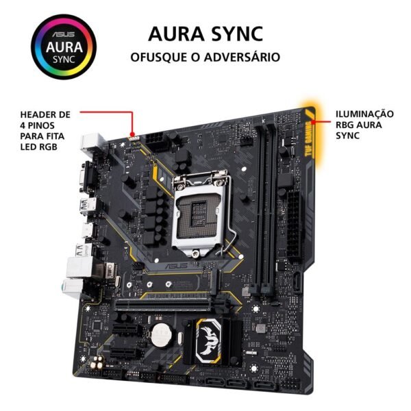 Placa Mãe h310m-Plus Tuf Gaming/br lga 1151 - Asus - Image 3