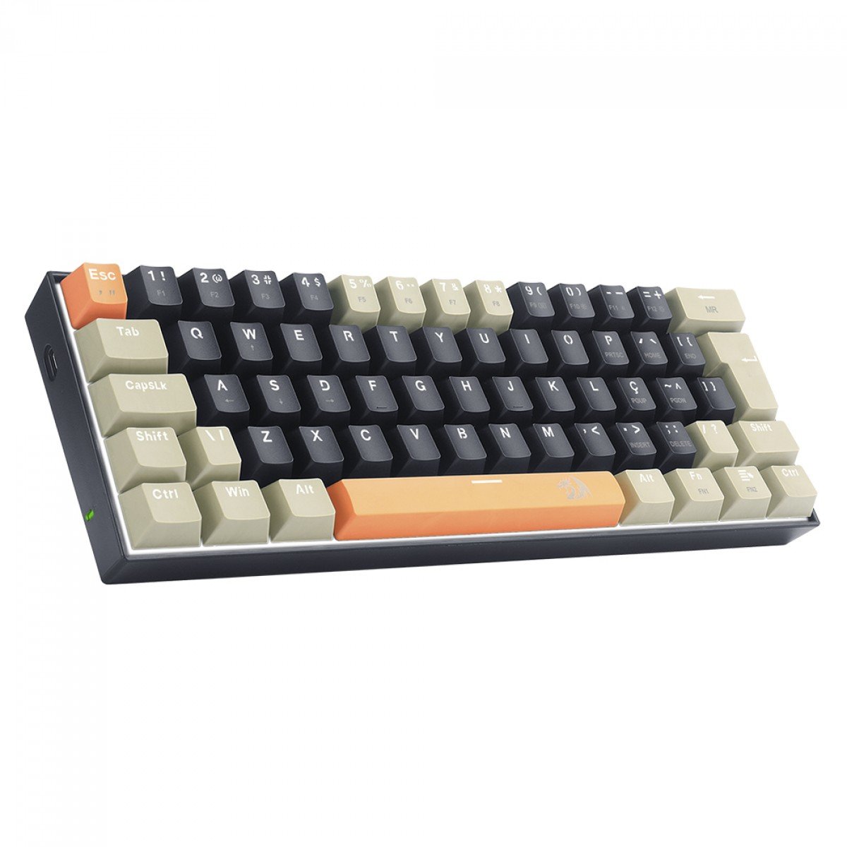 Teclado Gamer Redragon Lakshmi Laranja Switch Marron k606-og - Imagem 6