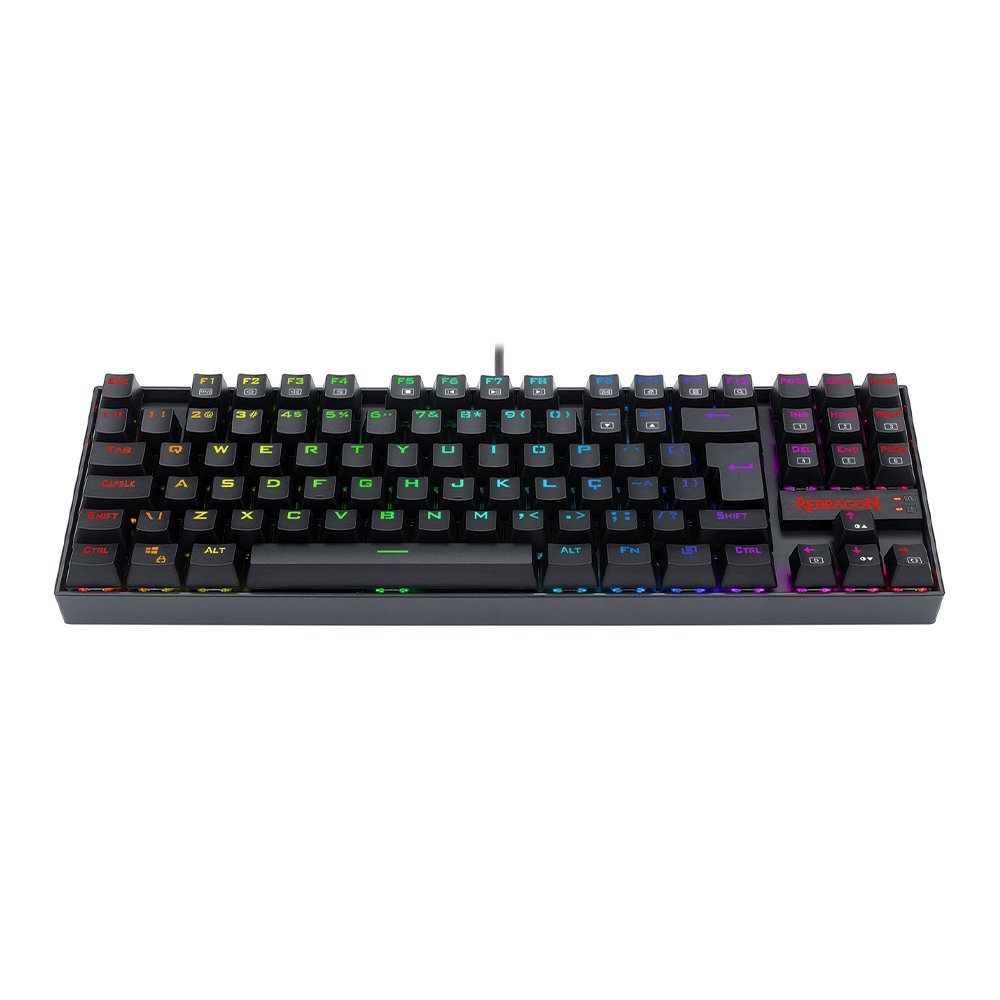 Teclado Gamer Redragon Kumara Pro RGB Switch Brown Preto K552RGB-PRO