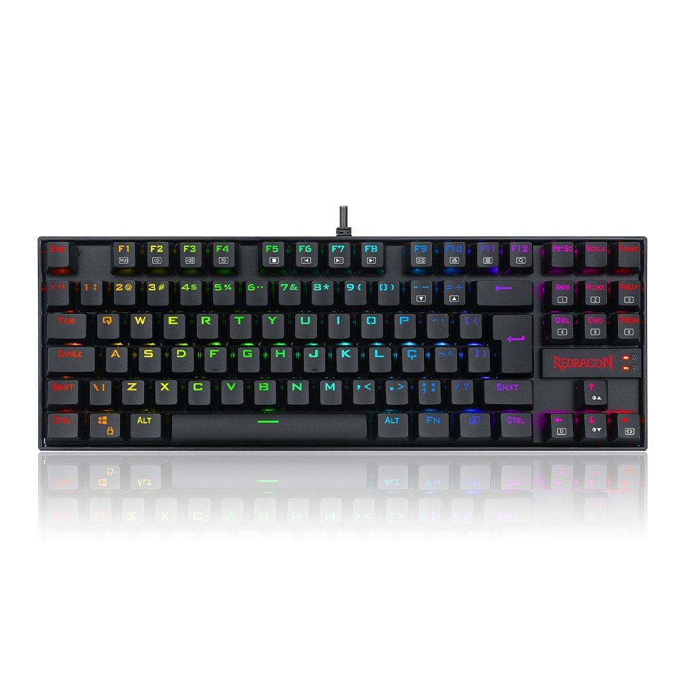Teclado Gamer Redragon Kumara Pro RGB Switch Brown Preto K552RGB-PRO - Imagem 6