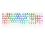 Teclado Gamer Surara PRO RGB Branco Switch Marron K582w-RGB-PRO