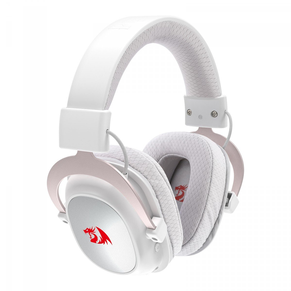 Headset Gamer Redragon Zeus Pro Branco h510w-pro - Imagem 2